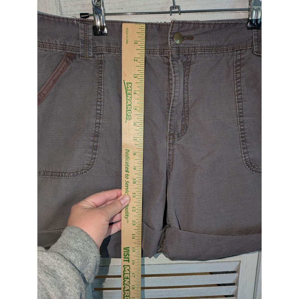 Carhartt Womens size18 Relaxed Fit Ripstop Cargo Shorts Gray Convertible Roll Up - Picture 5 of 10